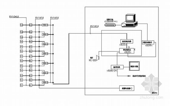 某小(xiǎo)區(qū)安全防範系統圖
